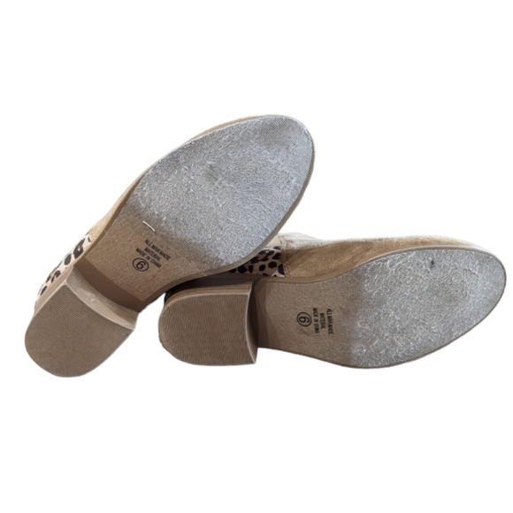 Faux Suede Leopard Print Booties - Picture 8 of 9